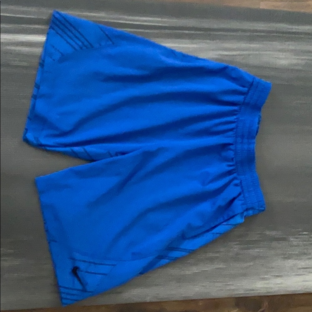 Blue Nike shorts